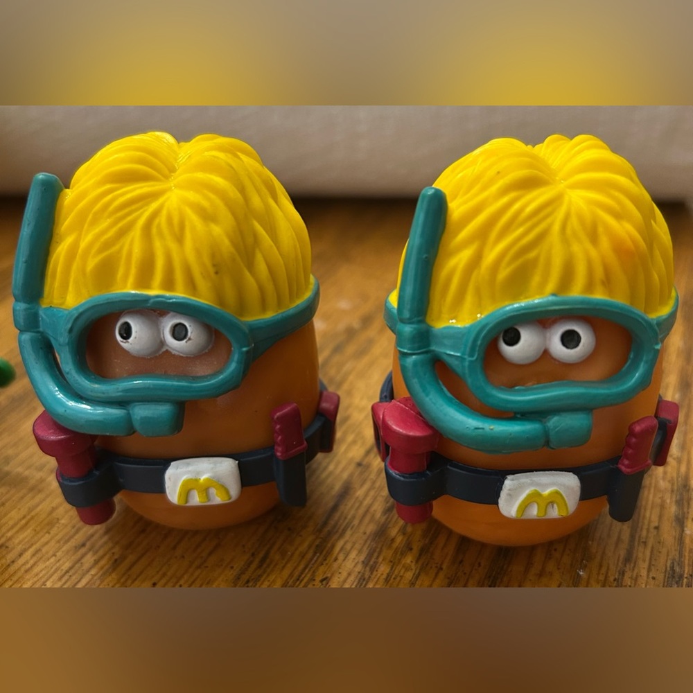 McDonald's Happy Meal Toys Vintage 1988 - 1989. McNuggets and Happy Fries!